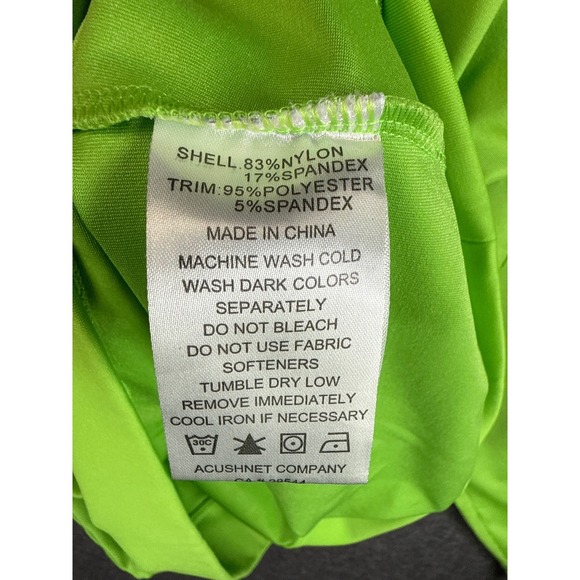 FootJoy FJ Performance Golf Pullover Mens Size XL Bright Green 1/4 Zip Sailing - Picture 9 of 12